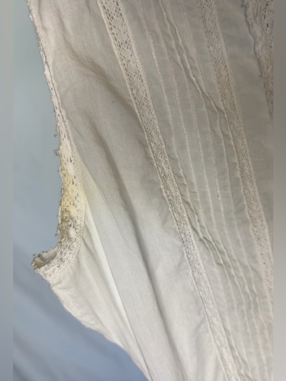 Ulla Johnson Pintuck Lace 100 Cotton Mini Dress sleeveless white Size 6 - Picture 4 of 12